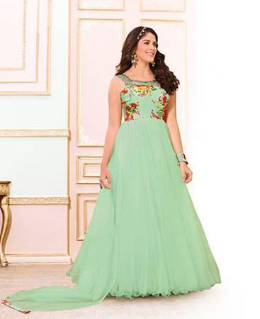 Picture of Magnificent Green Party Wear Gown