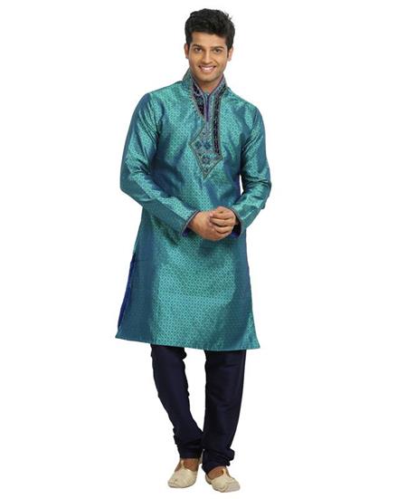 Picture of Statuesque Turquoise Kurtas