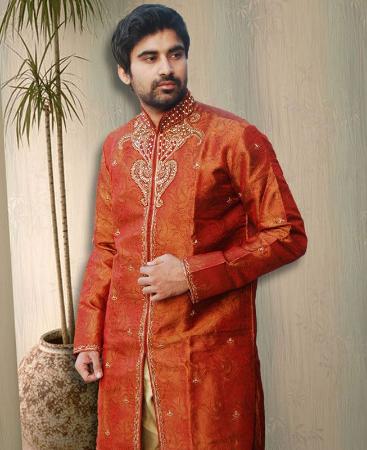 Picture of Resplendent Orange Kurtas