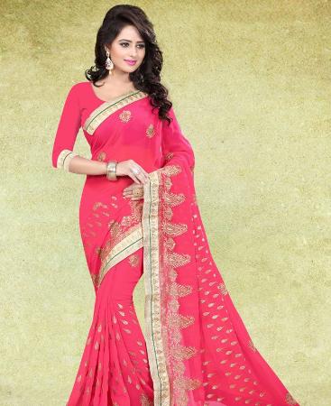 Picture of Alluring Pink Casual Saree