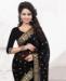 Picture of Elegant Black Georgette Saree