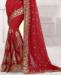 Picture of Superb Red Georgette Saree