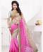 Picture of Exquisite Pink Chiffon Saree