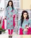 Picture of Well Formed Light Blue Cotton Salwar Kameez