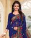 Picture of Superb Navy Blue Designer Saree