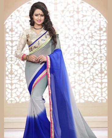 Picture of Graceful Grey Casual Saree