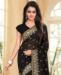 Picture of Sublime Black Georgette Saree