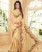 Picture of Well Formed Beige Georgette Saree