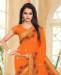 Picture of Amazing Orange Georgette Saree