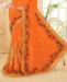 Picture of Amazing Orange Georgette Saree