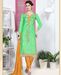 Picture of Charming Spring Green Cotton Salwar Kameez