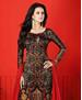 Picture of Charming Black Straight Cut Salwar Kameez