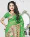 Picture of Elegant Green Georgette Saree