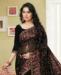 Picture of Well Formed Black Georgette Saree