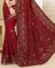 Picture of Classy Red Georgette Saree