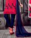 Picture of Superb Coral Red Cotton Salwar Kameez