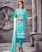 Picture of Beauteous Aqua Cotton Salwar Kameez