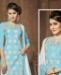 Picture of Ravishing Sky Blue Cotton Salwar Kameez