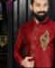 Picture of Appealing Marron Sherwani