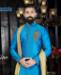 Picture of Superb Sky Blue Sherwani