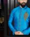 Picture of Superb Sky Blue Sherwani