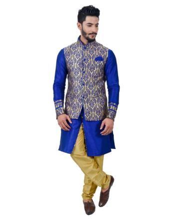 Picture of Ideal Mono Blue Kurtas