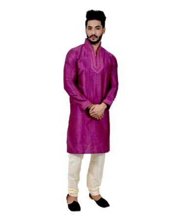 Picture of Shapely Darkmagenta Kurtas