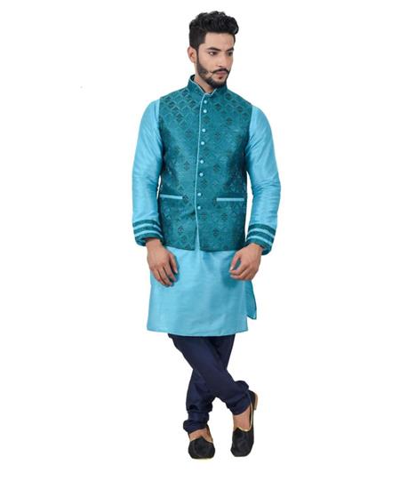 Picture of Lovely Lagoon Blue Kurtas