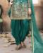 Picture of Nice Teal Blue Patiala Salwar Kameez