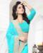 Picture of Ravishing Turquoise Blue Georgette Saree