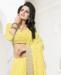 Picture of Ravishing Yellow Georgette Saree