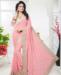 Picture of Classy Baby Pink Georgette Saree