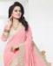 Picture of Classy Baby Pink Georgette Saree