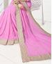 Picture of Enticing Lavendor Georgette Saree