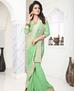 Picture of Excellent Light Green Georgette Saree