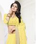 Picture of Ravishing Yellow Georgette Saree