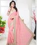 Picture of Classy Baby Pink Georgette Saree