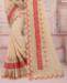 Picture of Excellent Beige Georgette Saree