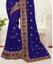 Picture of Exquisite Royal Blue Designer Saree