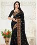 Picture of Pleasing Black Designer Saree