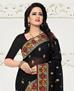 Picture of Pleasing Black Designer Saree