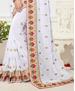 Picture of Gorgeous White Designer Saree