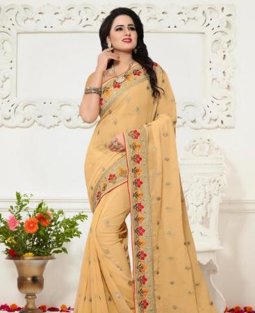 Picture of Admirable Beige Designer Saree