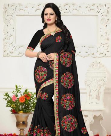 Picture of Nice Black Designer Saree