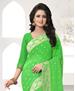 Picture of Superb Light Green Georgette Saree