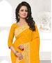 Picture of Sublime Orange Georgette Saree