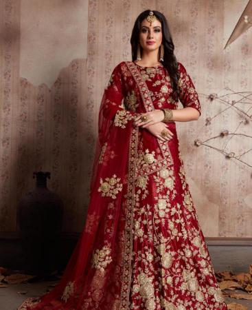 Picture of Elegant Maroon Lehenga Choli