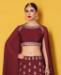 Picture of Graceful Maroon Lehenga Choli