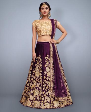 Picture of Charming Purple Lehenga Choli