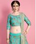 Picture of Sublime Turquoise Blue Lehenga Choli